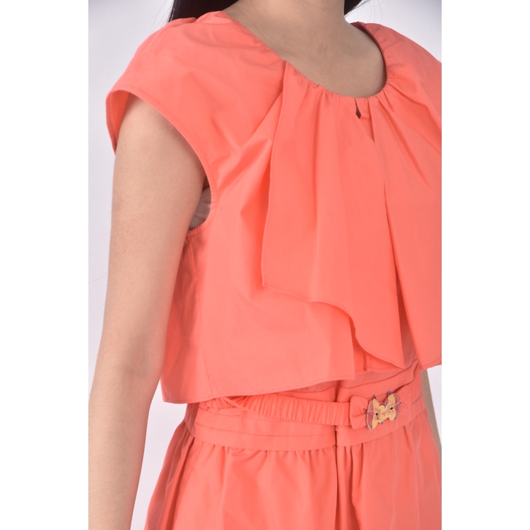 (S) jorya質感棉質橘色洋裝二手衣, , large