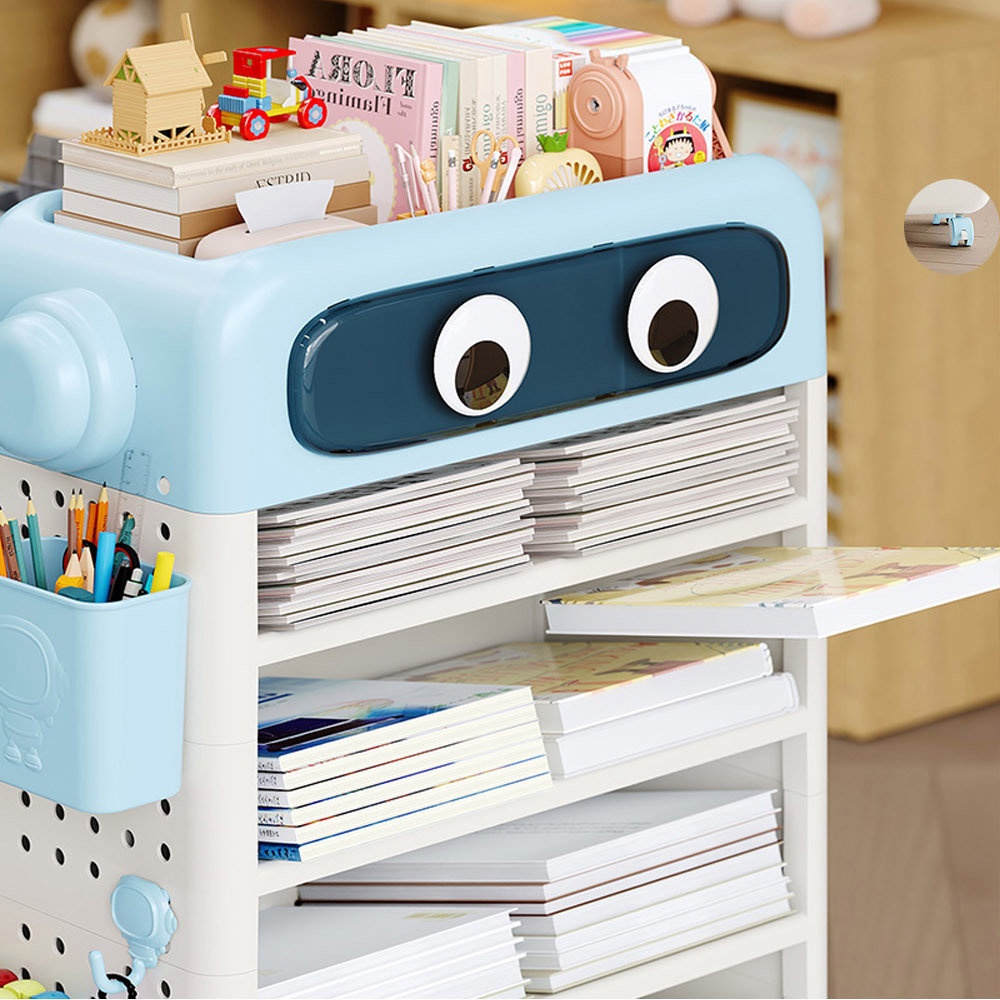 【AOTTO】太空人造型桌邊洞洞板置物書架(AS-211), , large