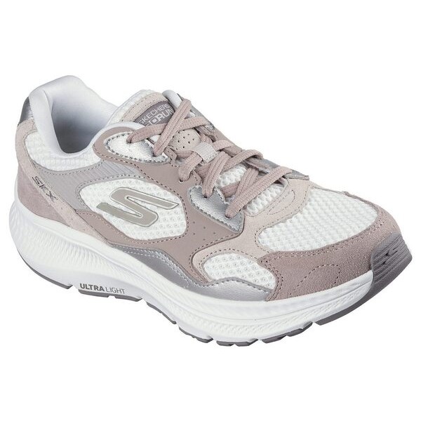 Skechers Go Run Consistent 2.0 女 慢跑鞋 彈力 緩震 白 藕粉 [128630MVE], , large