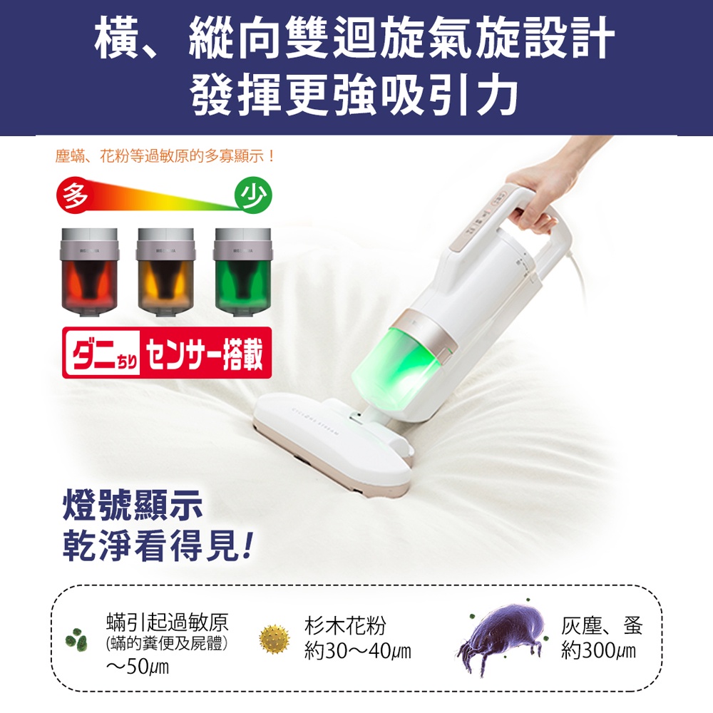 日本IRIS OHYAMA 大拍4.0 雙氣偵測旋除螨機 IC-FAC3 HEPA13銀離子 進化特仕版, , large
