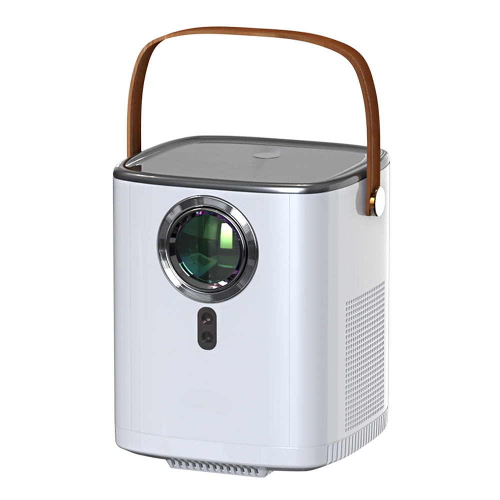 【禾統】H1智慧型全自動對焦投影機/H1/白色/可手提/R65325 (1080P 內建Netflix App 無線投影), , large