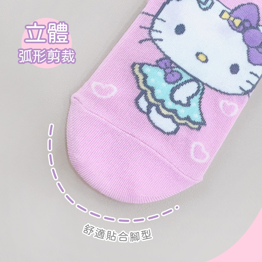 Sanrio 三麗鷗 KITTY 凱蒂貓直版襪 兒童短襪 女童襪 台灣製童襪 KT-A657 KT-A658【旺達棉品】, , large