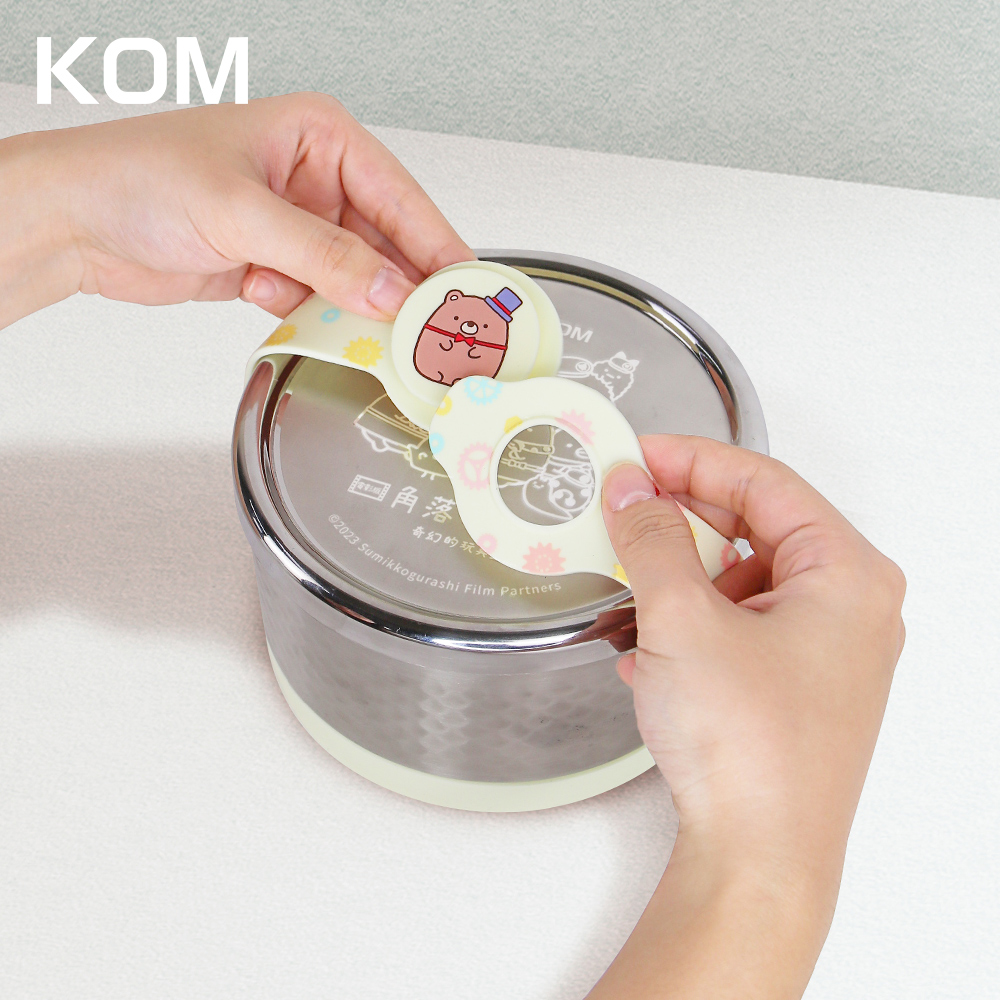 【KOM】角落小夥伴 ECO易扣防漏雙層隔熱304不鏽鋼便當盒(飯碗/湯碗/菜盤), , large