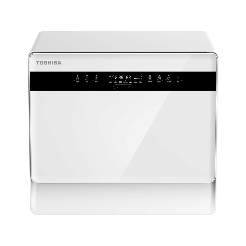 TOSHIBA 6-Person Countertop Dishwasher DW-05T1-TW, , large