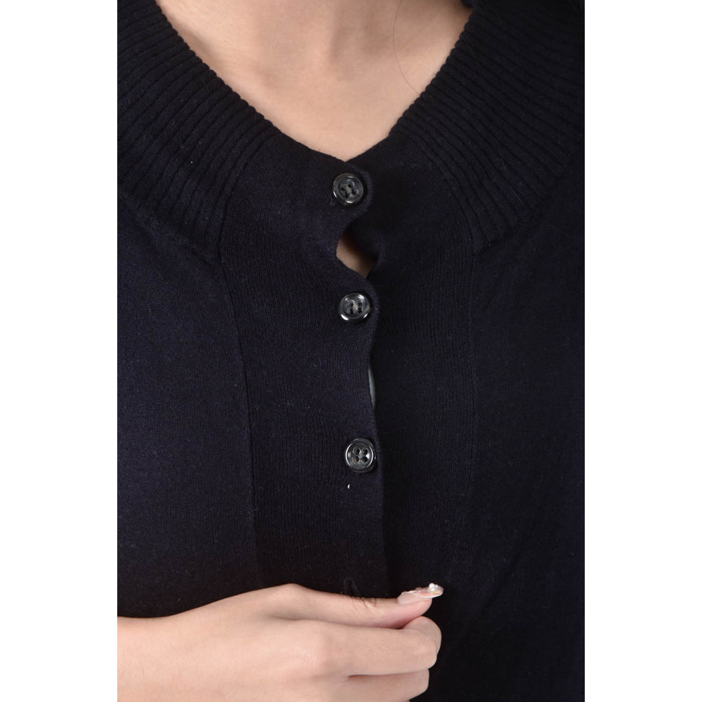 (L) sportmax排扣黑色外套二手衣, , large