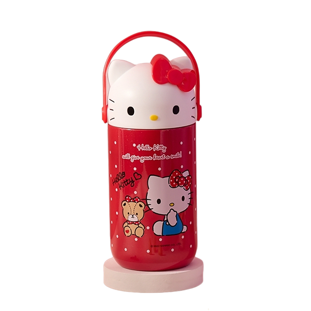 Hello Kitty-shaped Vacuum Food Jar - Red, , large