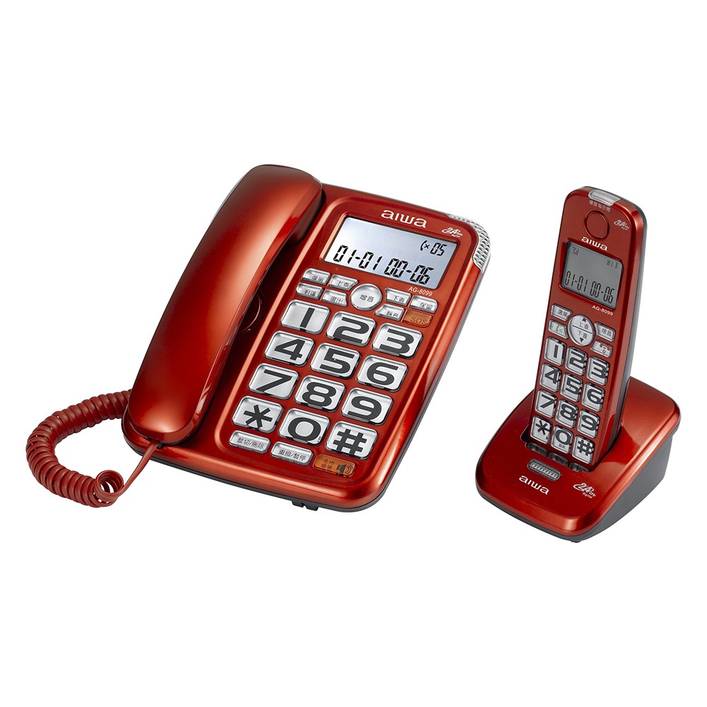 AIWA 愛華 助聽無線子母電話機 AG-8099, , large