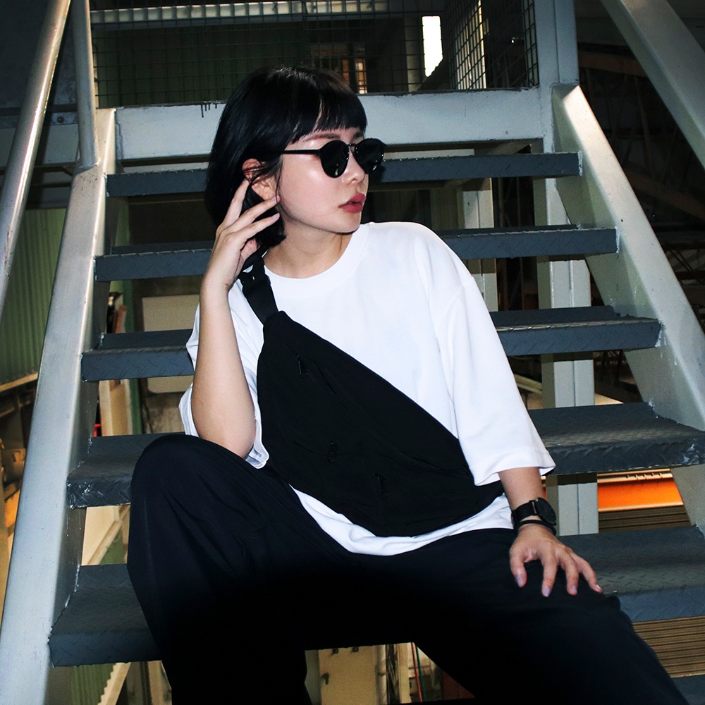 【YUNJOIN】EffoEaseQuick-access double-pocket crossbody bag, , large