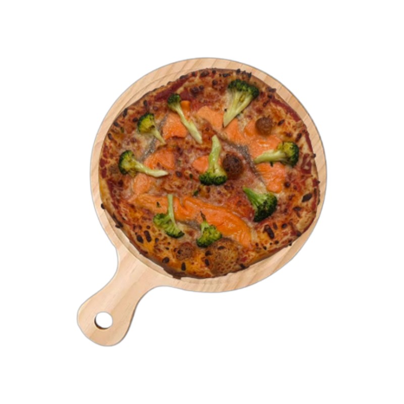 【Nakery裸焙坊】10吋煙燻鮭魚蔬菜披薩