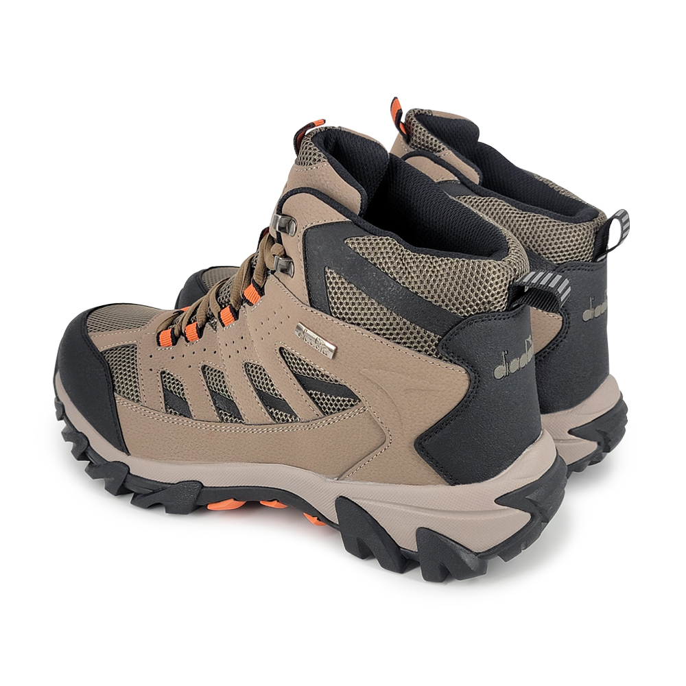 DIADORA迪亞多那 高筒抗水登山鞋 男運動鞋 越野鞋 防水 寬楦 高腳背 寬腳板 反光 吸震 減壓 防滑 綠 卡其, , large