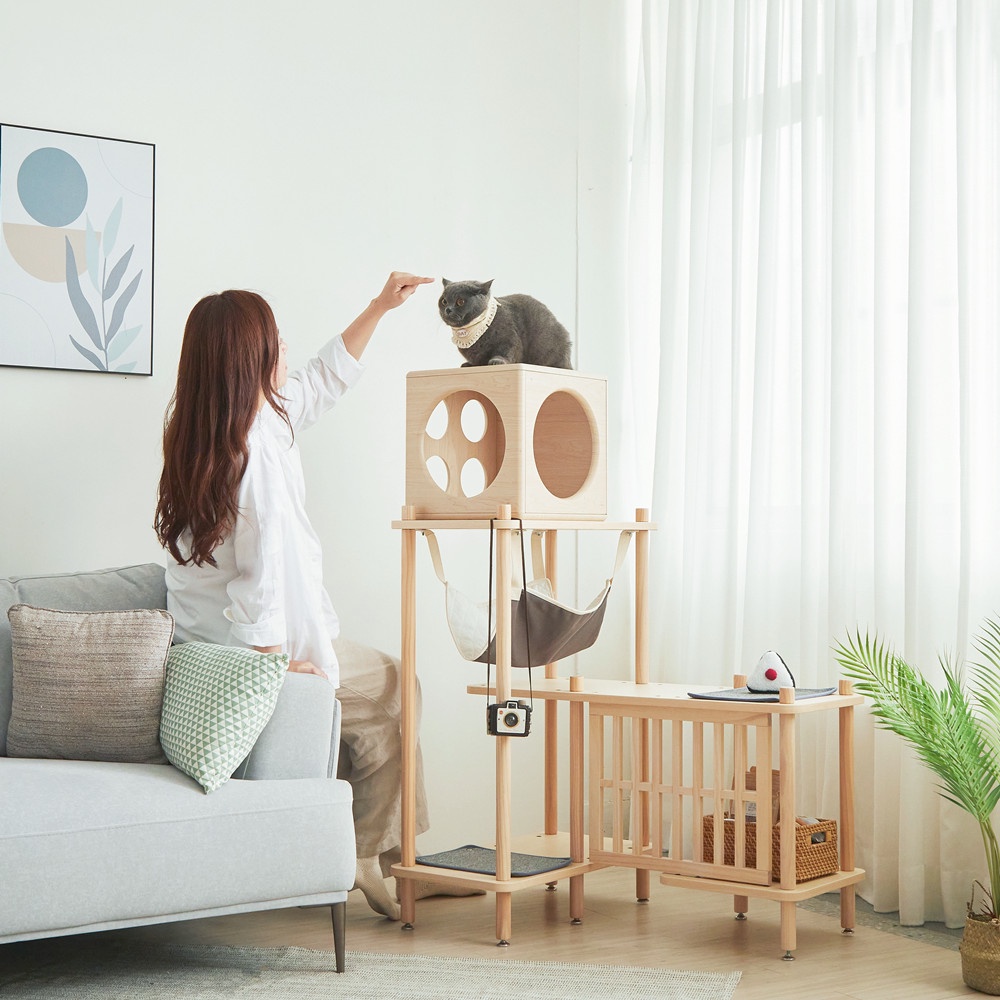 【paipaipets】Bien Bien Cat Tree - L-Shaped Corner, , large