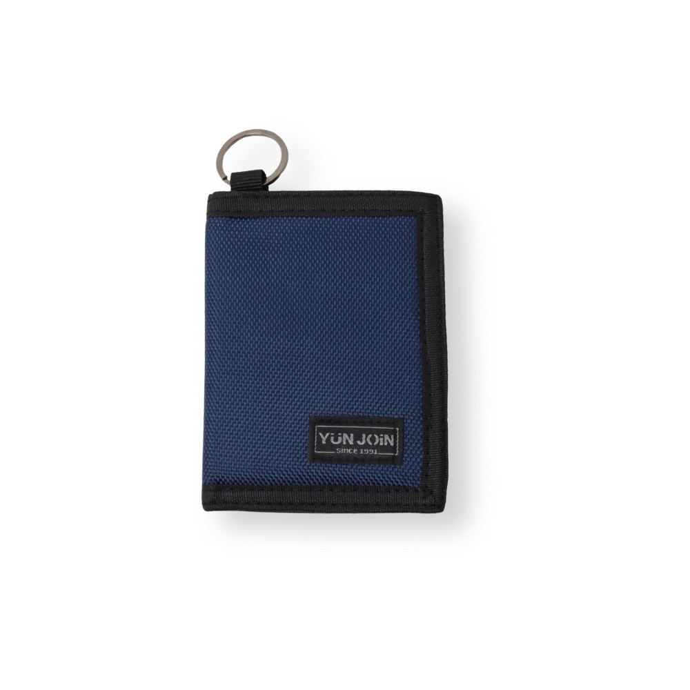 【YUNJOIN】三摺功能短夾 大容量零錢卡片收納 輕巧好攜 休閒百搭皮夾 男女適用 含鑰匙圈