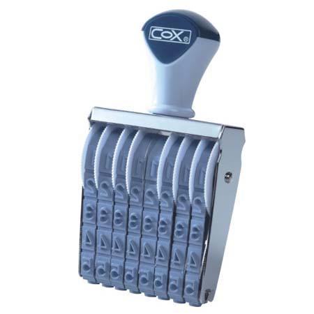 COX三燕 1號字八連號碼印/數字章