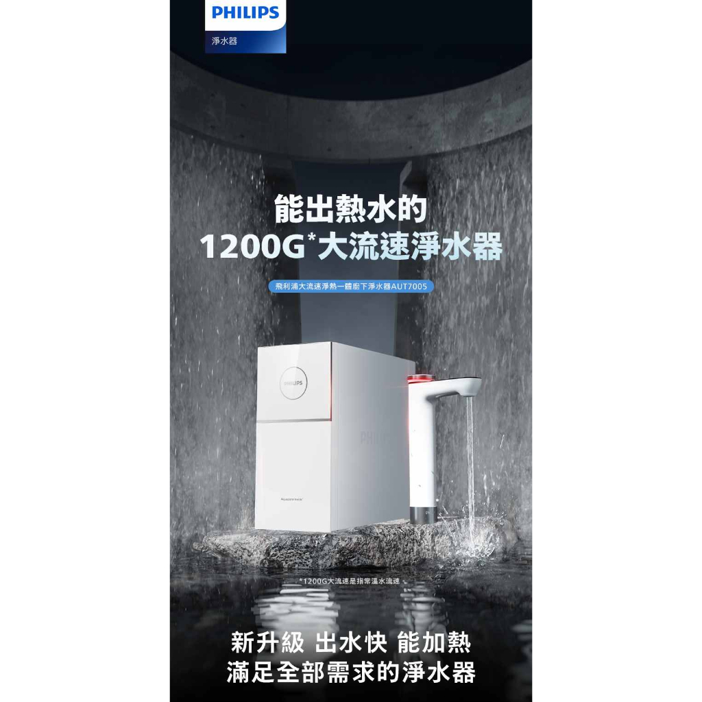【麗水生活】Philips 飛利浦 AUT 7005 RO 櫥下式即熱淨水器 櫥下設備 櫥下飲水機, , large