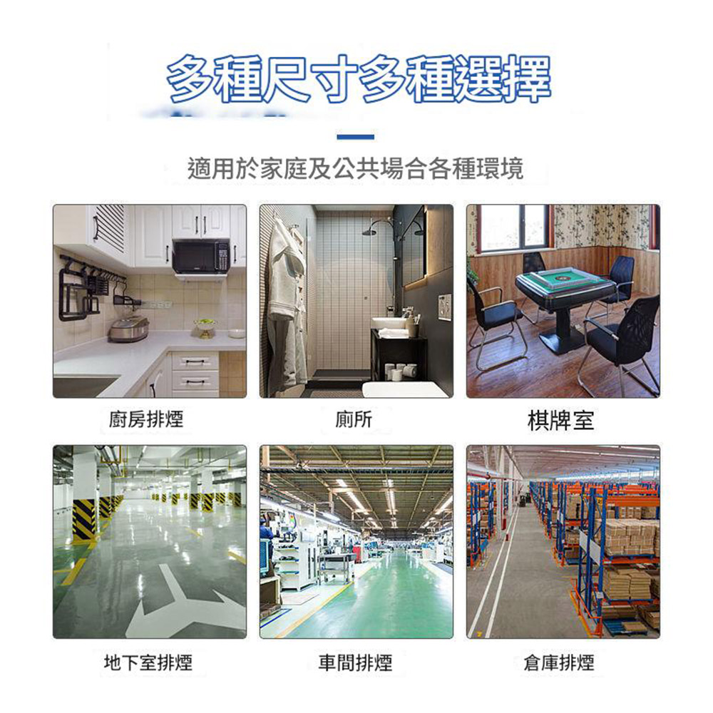 110V Exhaust Fan - Black 10-inch + 1.5m Power Cord (Adjustable Speed), , large