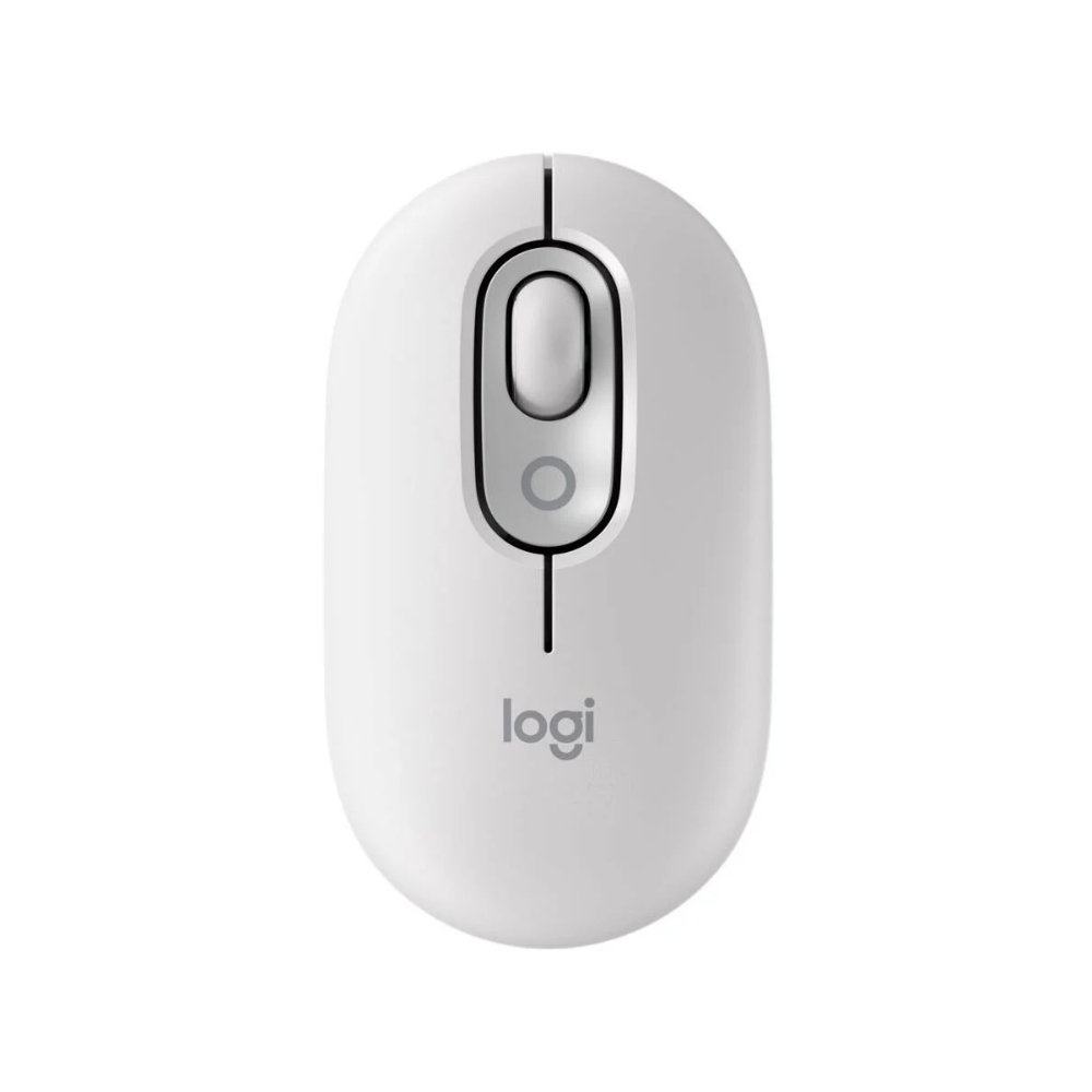 【 Logitech 羅技 】POP MOUSE 珍珠白 無線 藍牙 滑鼠, , large