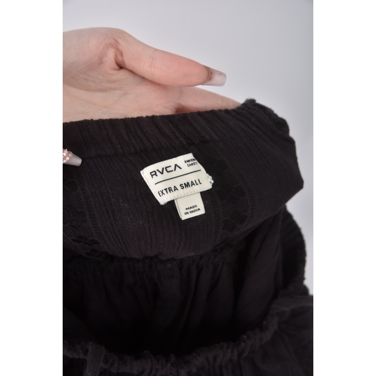 (S) rvca質感吊帶開岔黑色洋裝二手衣, , large