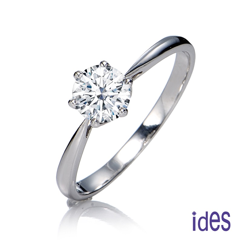 [ides愛蒂思] 情人禮系列一克拉F/VS1頂級3EX車工鑽石戒指項鍊套組/經典六爪, , large