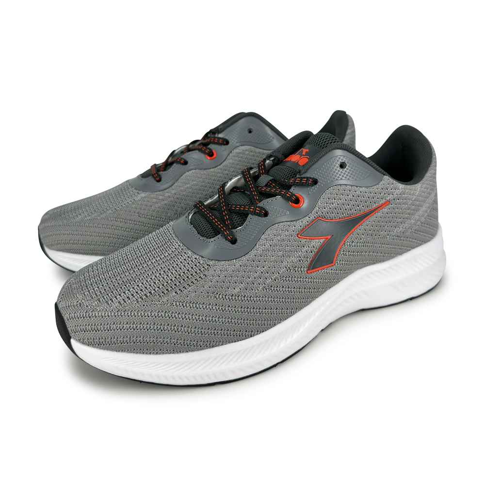 DIADORA迪亞多那 輕量飛織輕跑鞋 男運動鞋 男鞋 慢跑鞋 休閒鞋 寬楦 透氣 吸震 減壓 回彈 支撐 防滑 藍 灰, , large