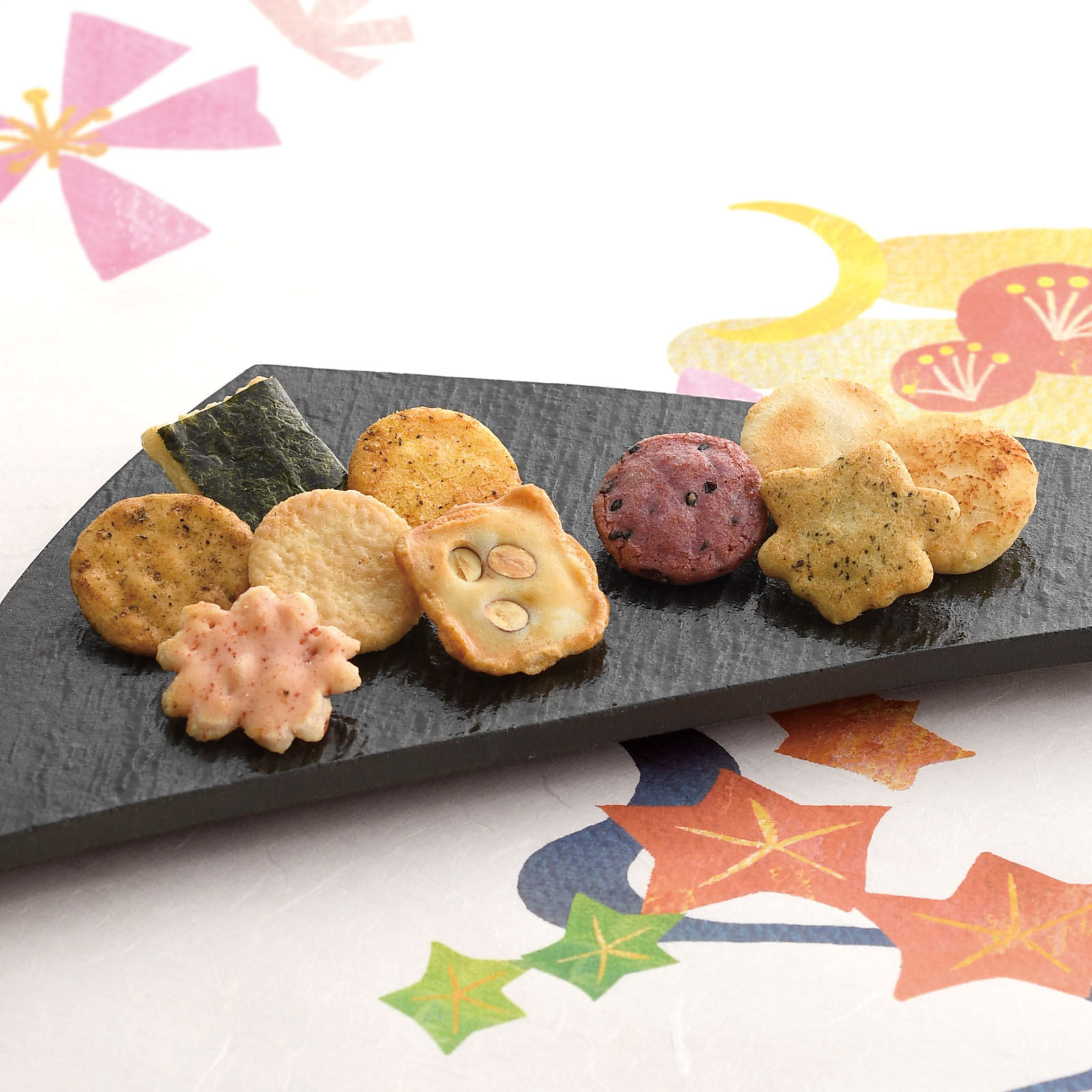 【小倉山莊】百人一首 仙貝禮袋 52入/包, , large