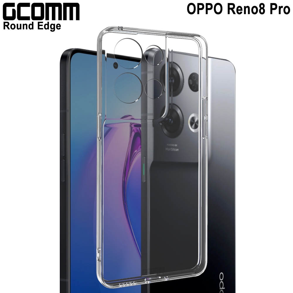 GCOMM OPPO Reno8 Pro 清透圓角保護套 Round Edge, , large