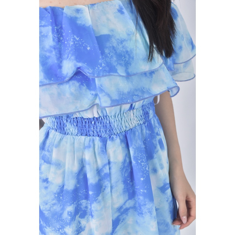 (S) shein渲染藍色洋裝二手衣, , large