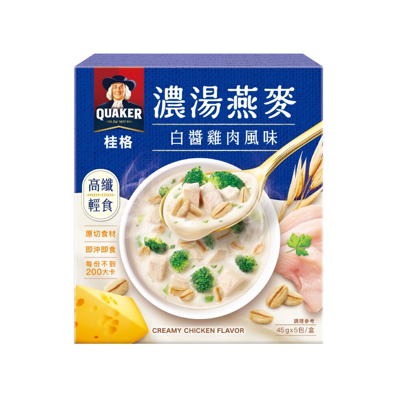 桂格濃湯燕麥-白醬雞肉風味, , large