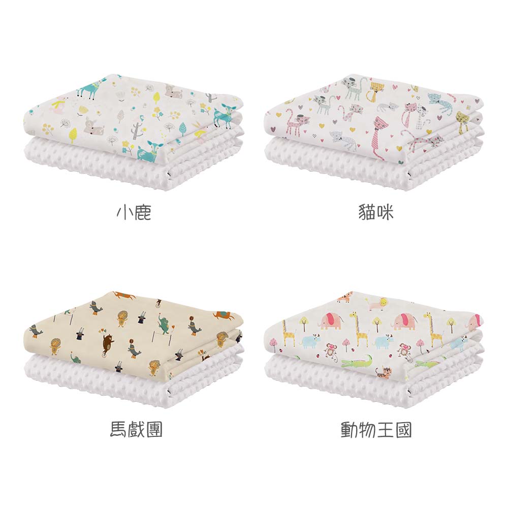 HABABY雙面魔豆毯貓咪款130x100cm, , large