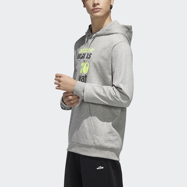 Adidas Hoodie 70 Celeb 男 連帽上衣 帽T 經典 休閒 復古 國際版 毛圈布 灰 [FT5845], , large