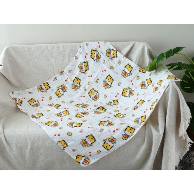 [Kaimei Cotton Industry] 2 into the group, random and excellent, 2 layers of bamboo stick imitation silk cloth, gauze large square towel, suitable for bath towels/thin quilts/baby quilts, , large