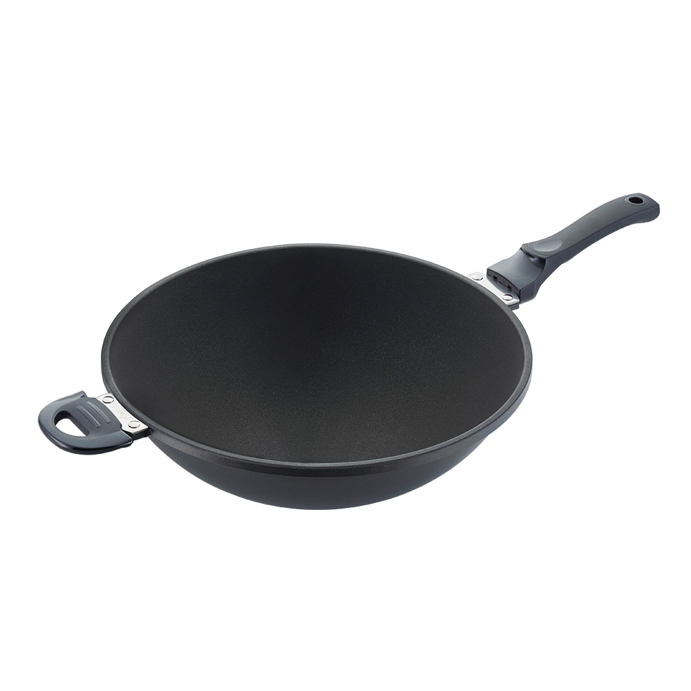 Miyaco 米雅可 遠紅外線陶瓷不沾炒鍋可用鐵鏟無蓋 33cm-Leidea樂德兒, , large