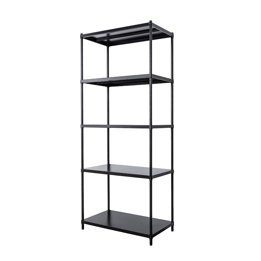 【Y HOUSE】90x45x210cm 5-layer hole-free iron plate storage rack rack iron rack - black paint