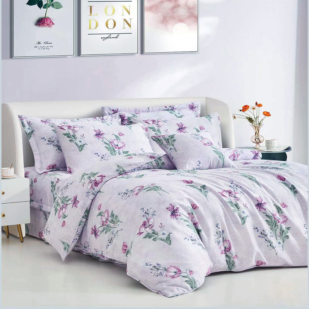 【多利寶寢具】INDIAN_100%純天絲雙人七件式床罩組-醉人戀情