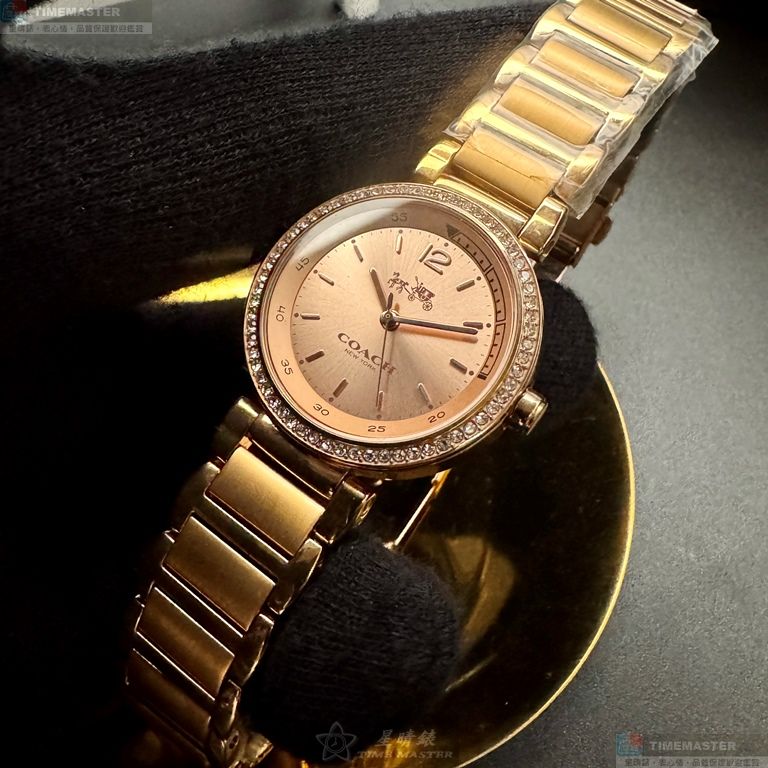 [星晴錶業]COACH手錶,30mm,CH00257玫瑰金色錶面玫瑰金錶殼玫瑰金色精鋼錶帶款, , large