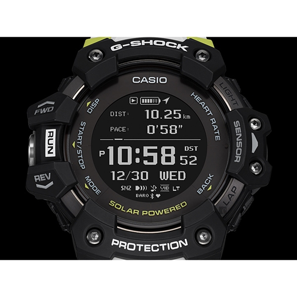 CASIO 卡西歐 G-SHOCK 心率偵測 x GPS定位 智能手錶-55mm GBD-H1000-1A7, , large