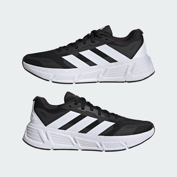 Adidas Questar 2 M 男 慢跑鞋 運動 休閒 基本款 舒適 透氣 穩定 緩震 黑白 [IF2229], , large