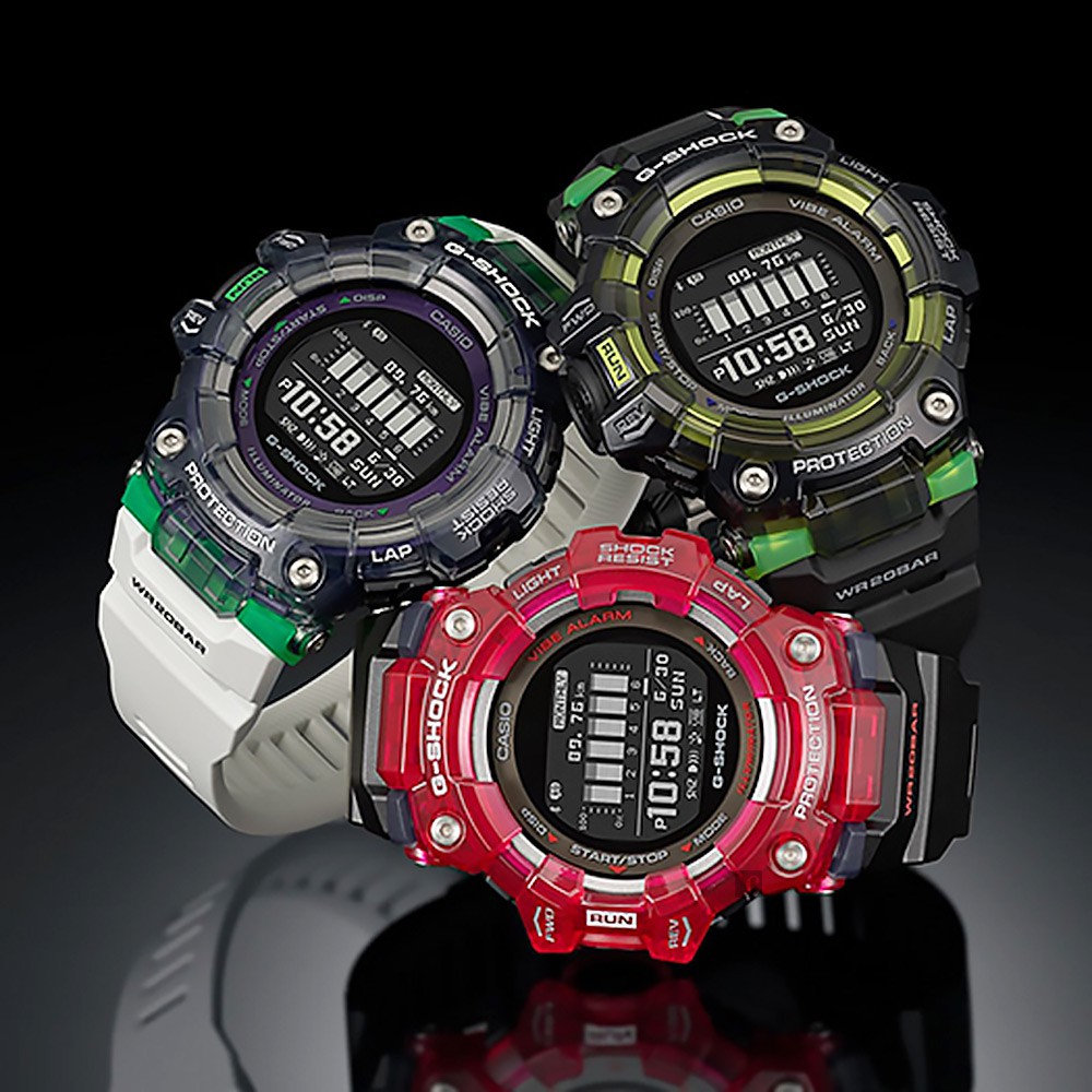 CASIO 卡西歐 G-SHOCK 多功能運動藍芽電子錶-紅 GBD-100SM-4A1, , large