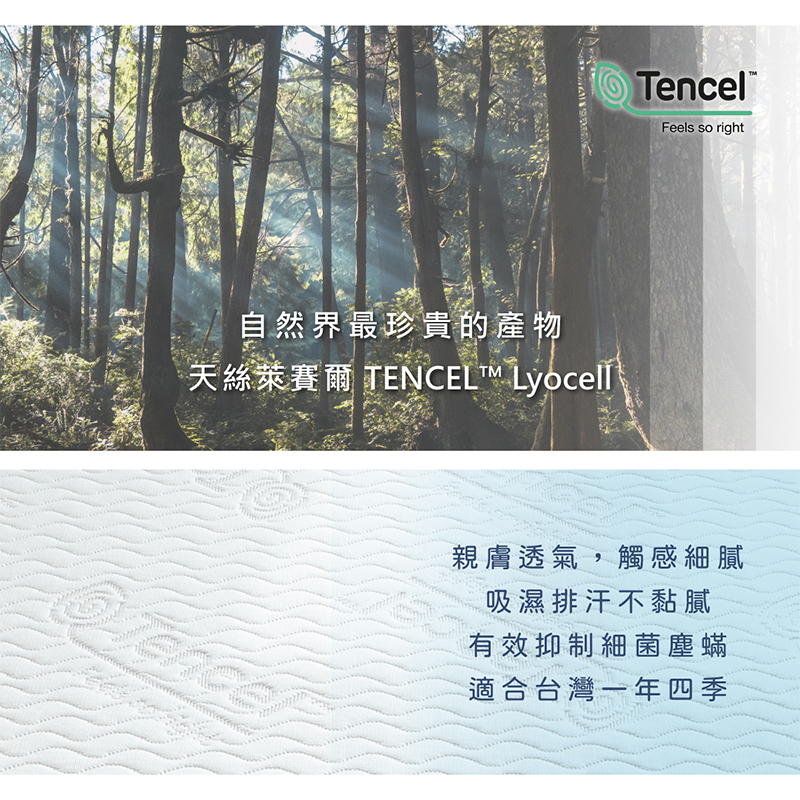 ［熊棉］天絲豪華記憶床墊｜ 白羽天使5尺｜, , large