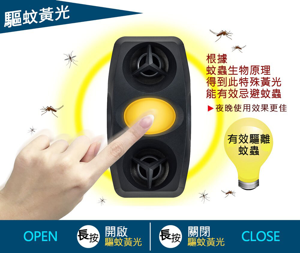 金德恩 GS MALL 台灣製造 超音波黃光驅蚊驅鼠器 驅蟲 驅蚊 驅鼠 超音波驅鼠 黃光驅蚊 黃光驅鼠 除蟲 超音波驅蚊, , large