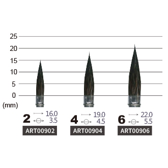 普思AP 松鼠毛綁線組合水彩筆(圓)(ART00904), , large