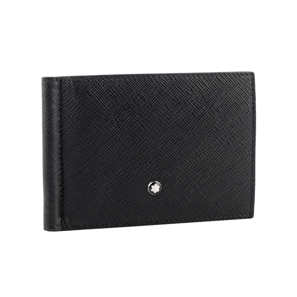 Montblanc 萬寶龍 匠心系列防刮牛皮 6卡附鈔票夾短夾/黑色, , large