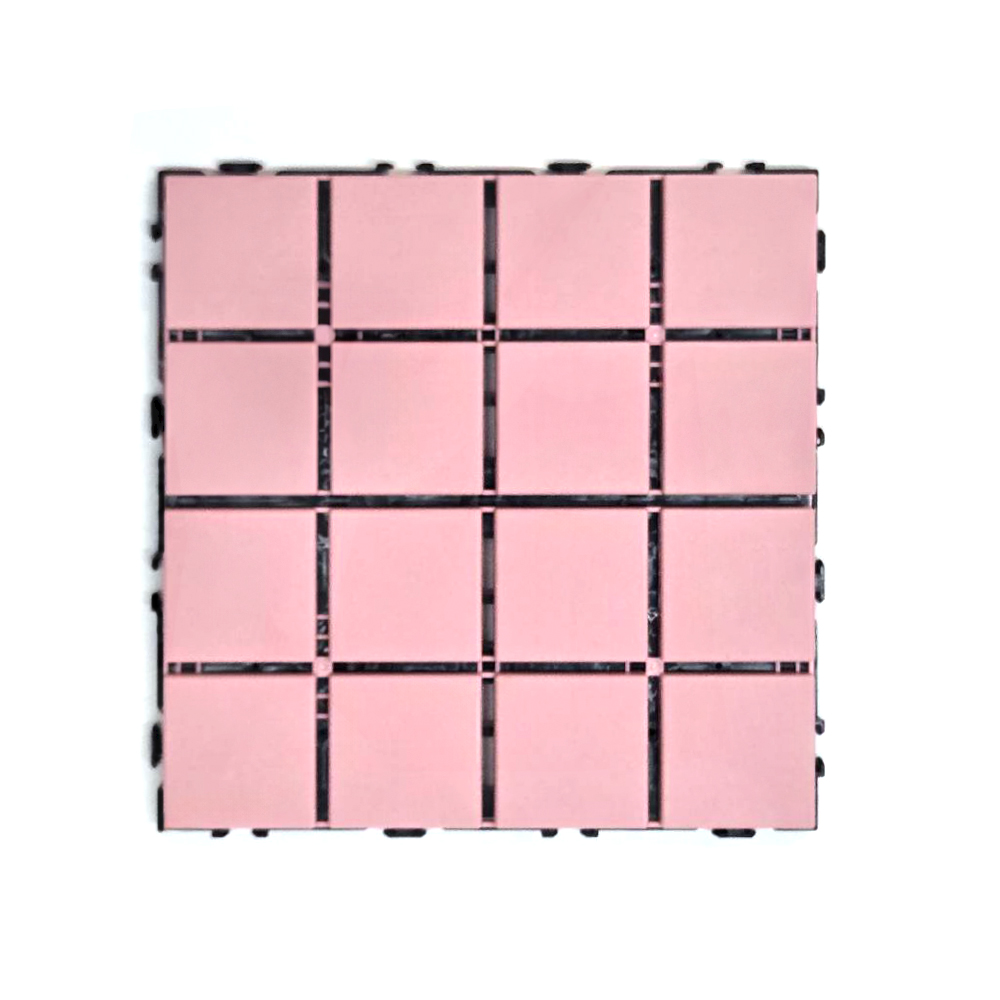 【Monster】B+ Japanese Tile Waterproof Interlocking Floor Mat Single Piece (30x30cm) -Cherry Blossom Pink, , large