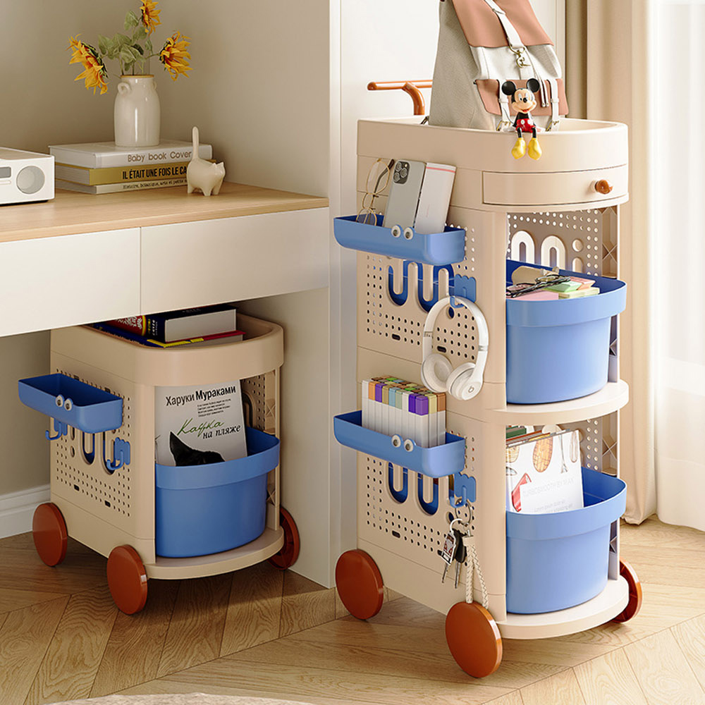 【AOTTO】三層洞洞板抽屜式收納置物架(AS-216), , large