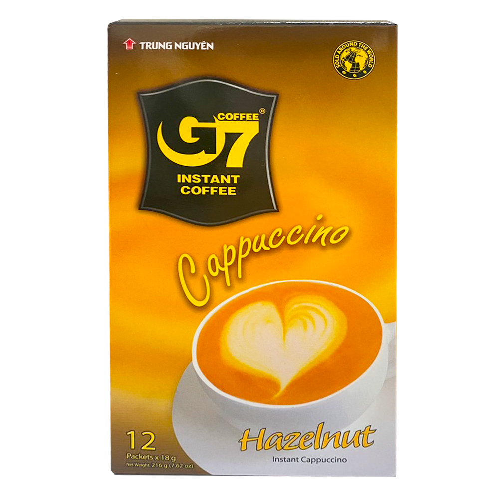 G7 Coffee Instant Cappuccino Hazelnuts, , large