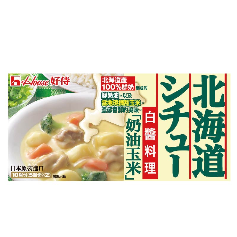 北海道白醬塊-奶油玉米180g, , large