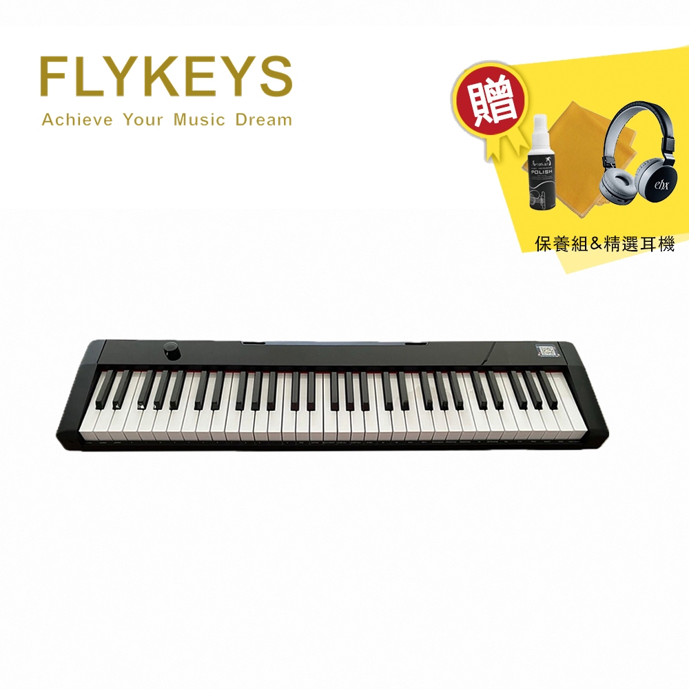 FLYKEYS M2 61鍵 輕便型電鋼琴 單主機款 黑色【敦煌樂器】, , large