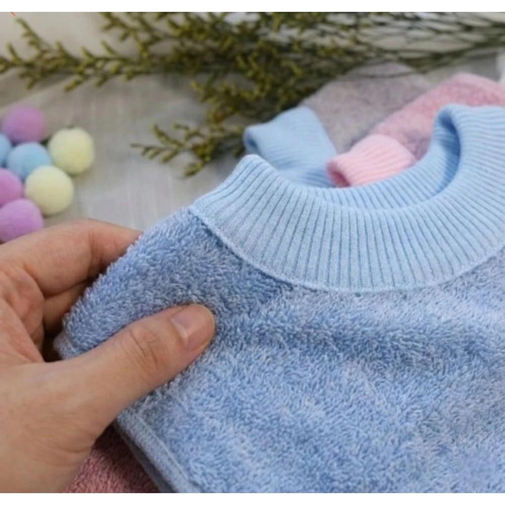 [Kaimei Cotton Industry] 8-pack Random Excellent MIT Made in Taiwan Skin-friendly Cotton Soft Pure Cotton Absorbent Children's Bib Plain Striped, , large