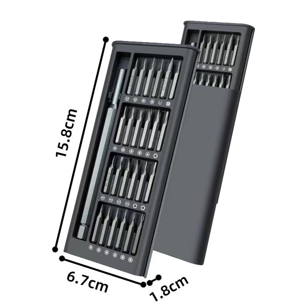24-piece precision S2 screw repair tool set (aluminum alloy), , large