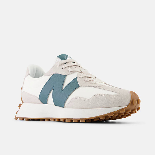 Kixpress-New Balance 女 休閒鞋 運動 經典 復古 NB 327 B楦 舒適 緩震 雲杉綠 [WS327GA], , large