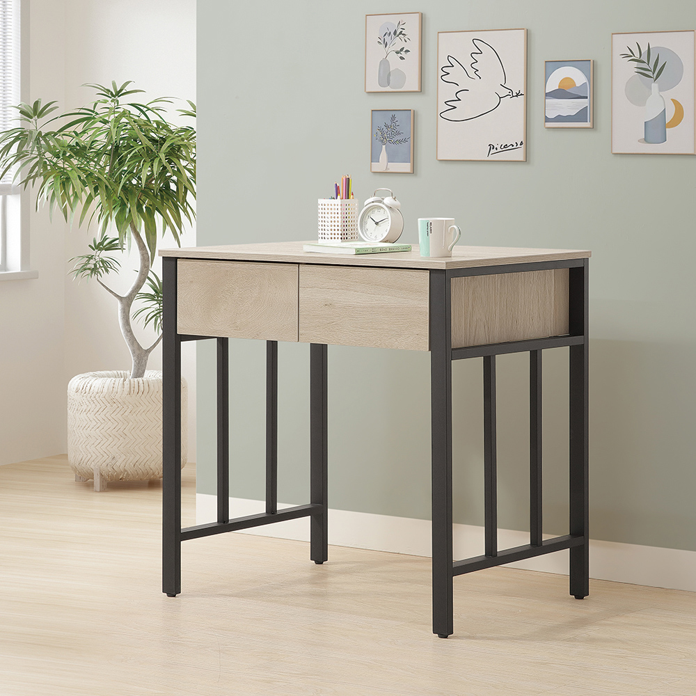 【唯熙傢俱】曼蒂橡木色2.7尺書桌, , large